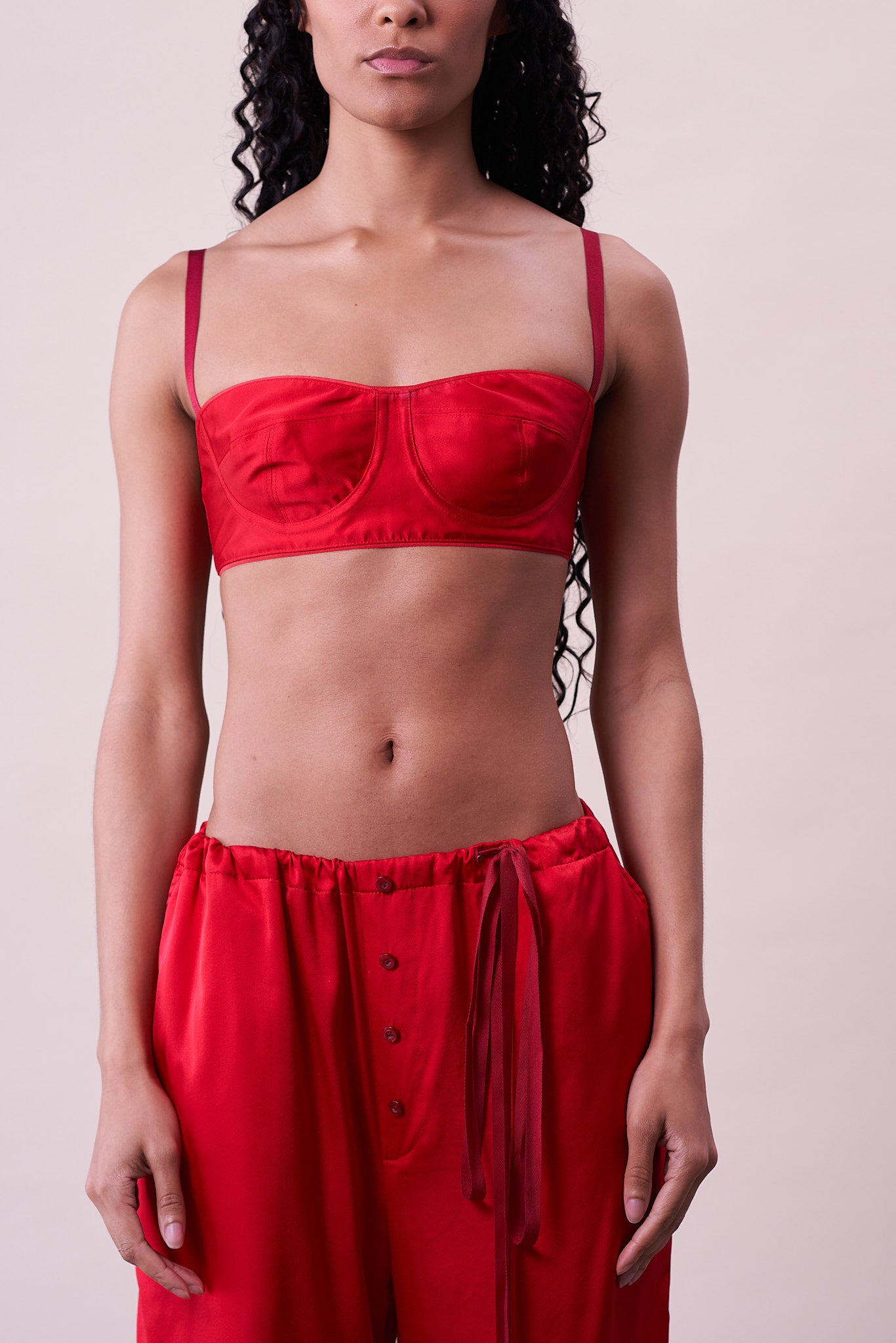 KARLA IN RED SILK