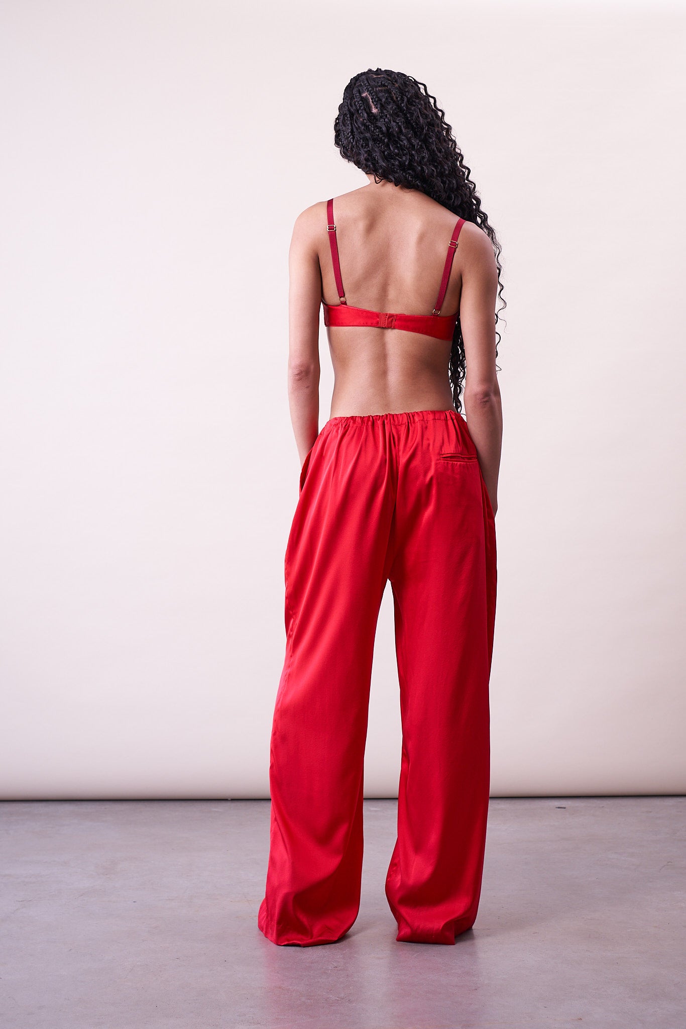 KARLA IN RED SILK